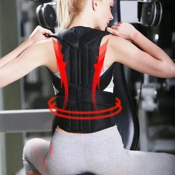 Back Pain Relief Posture Corrector Belt | Adjustable Support for Spine, Shoulder & Lumbar Alignment