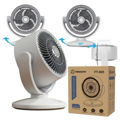 Rechargeable 3-in-1 Clip Fan | Handheld, Desktop & Wall Mounted Portable Fan with 3 Speed Modes