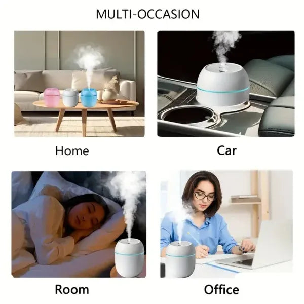 10-Inch Large Portable Air Conditioner Fan | USB Electric Fan with LED Night Light, Mist & Humidifier Function |