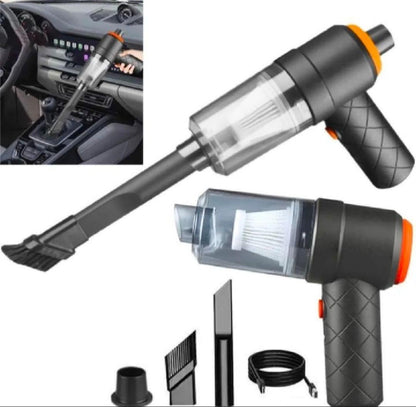 3-in-1 Portable Vacuum Cleaner, Duster & Air Blower | Wireless Handheld Cleaning for Car & Home