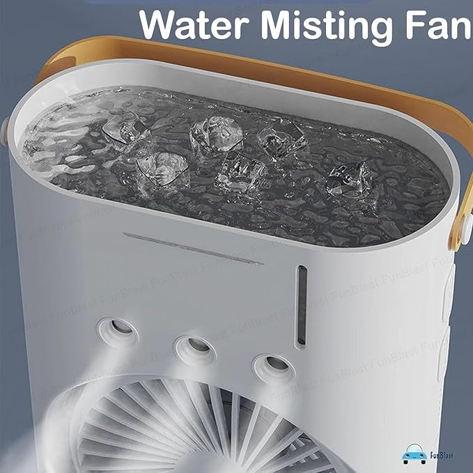 10-Inch Large Portable Air Conditioner Fan | USB Electric Fan with LED Night Light, Mist & Humidifier Function |