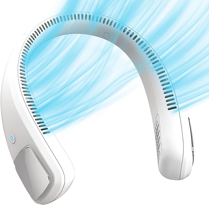 Arctic Air Freedom Wearable Neck Fan & Air Purifier | USB Rechargeable 3-Speed Personal Cooler for Indoor Outdoor Travel