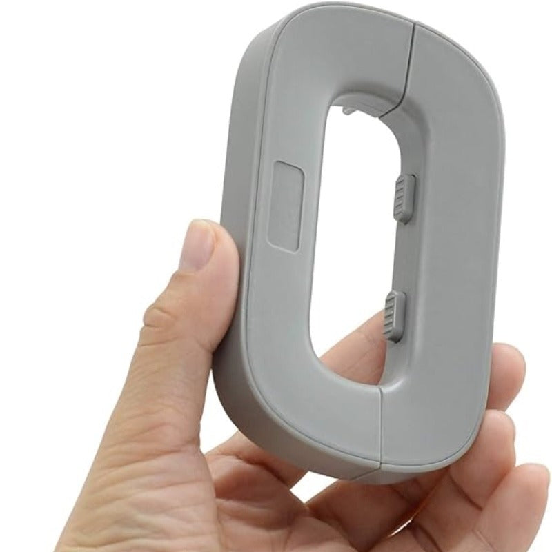 Child Safety Refrigerator Lock | Baby Proof Double Button Fridge Lock White & Grey Secure fridge, protect kids