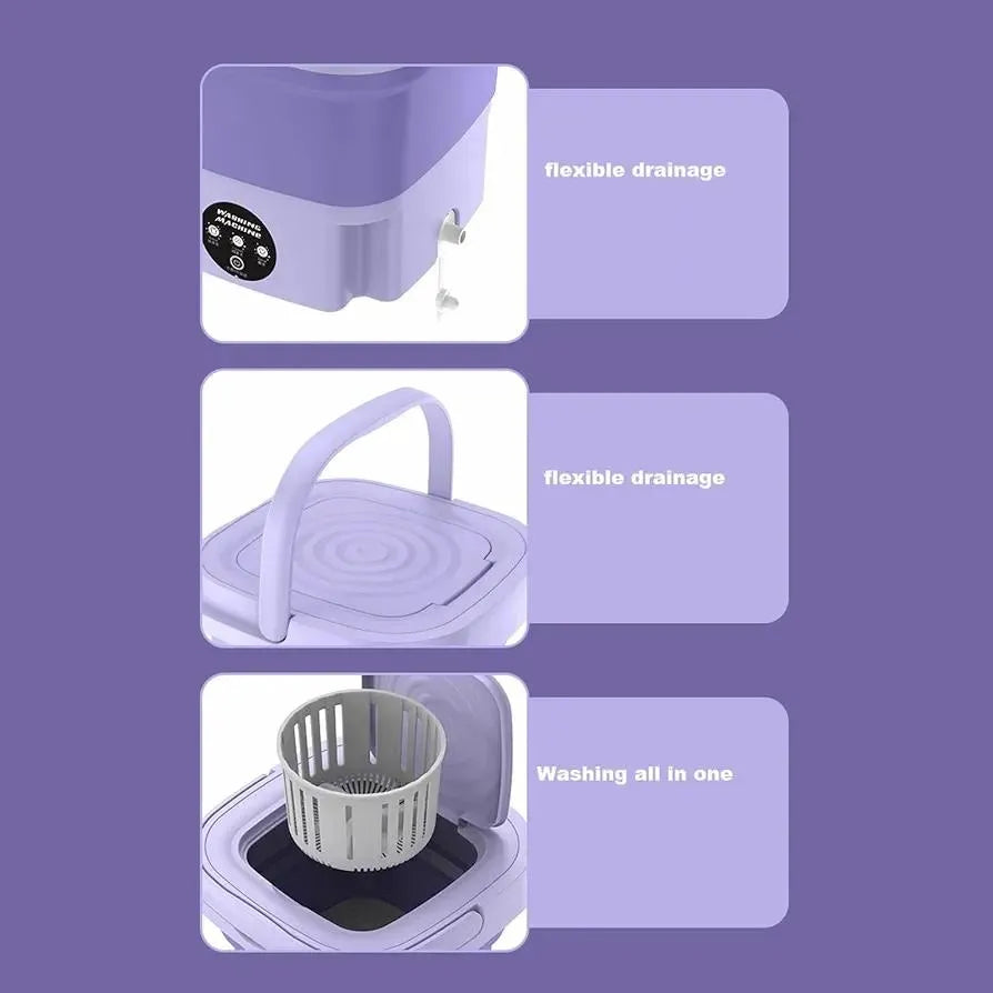 Foldable Mini Washing Machine China imported Heavy Quality