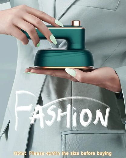 Portable Mini Steam Iron | Handheld Garment Steamer Wrinkle Remover Travel-Friendly