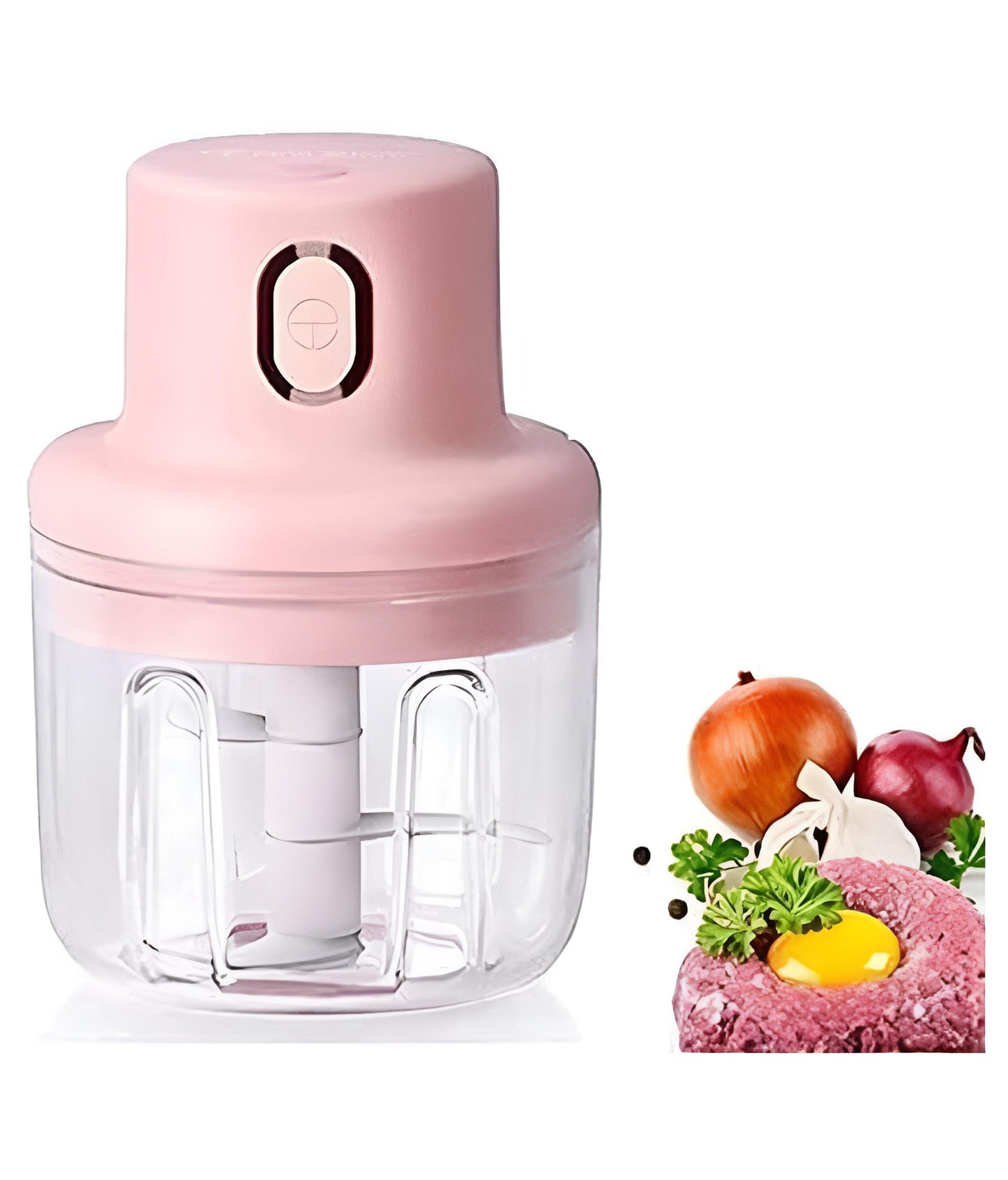 Single Bowl Electric Mini Grinder Food Chopper | Best Quality Food Chopper ( Random Color ) - 100 ml