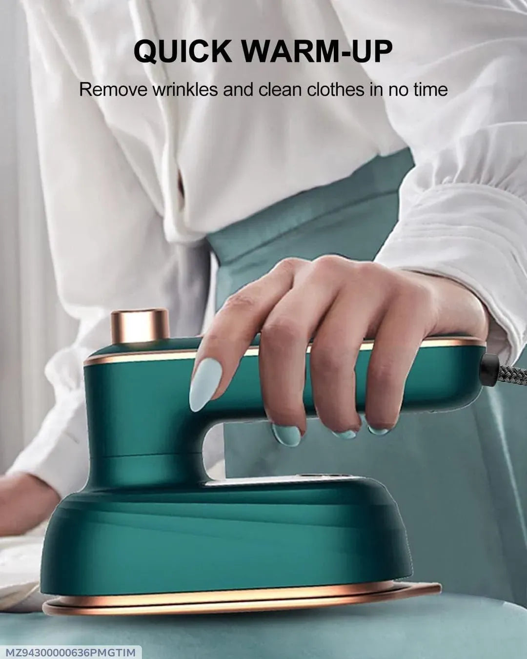 Portable Mini Steam Iron | Handheld Garment Steamer Wrinkle Remover Travel-Friendly